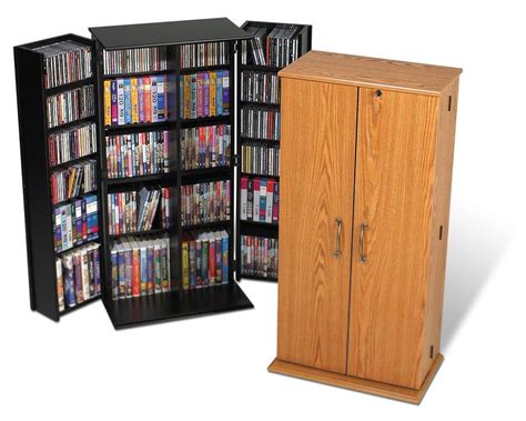 prepac locking media storage cabinet